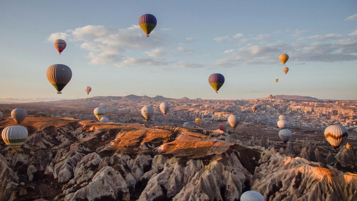 Watch Hot Air Balloons in Cappadocia