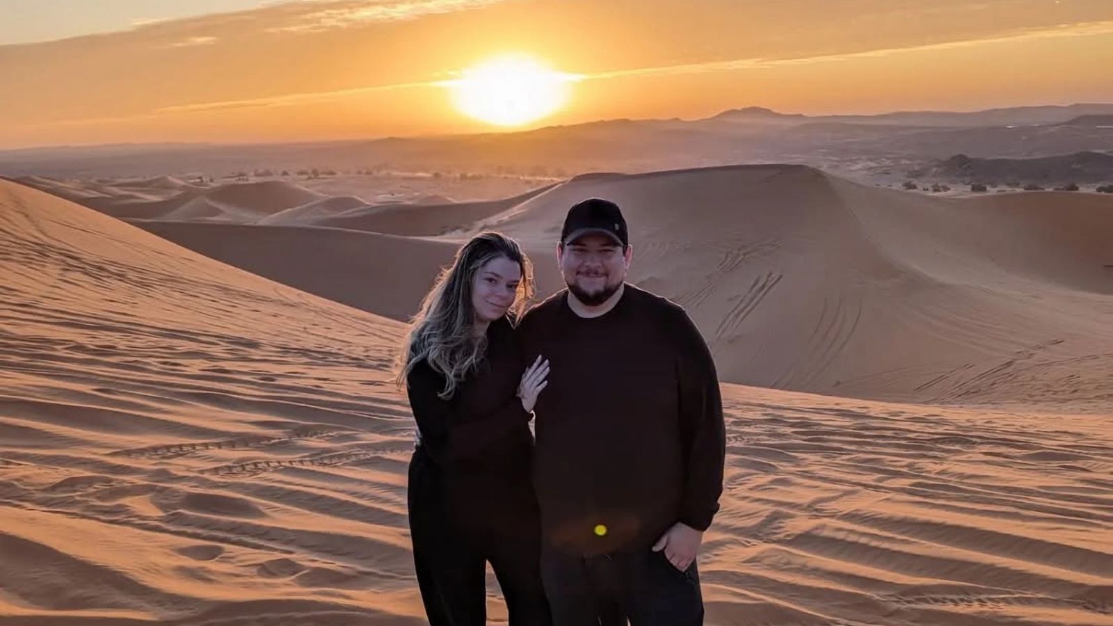 Spencer and his girlfriend exploring Northern Africa